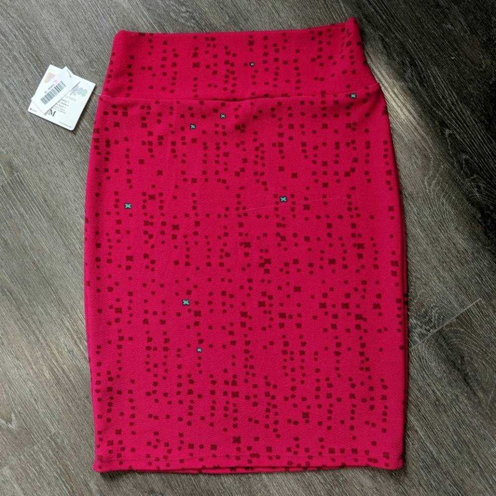Nwt Lularoe Cassie Red Medium